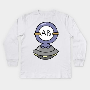 AB bloodtype Kids Long Sleeve T-Shirt